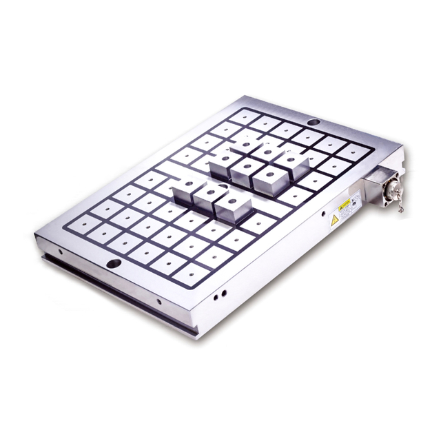 CNC Machining Center Work Holding หัวจับแม่เหล็กไฟฟ้าถาวร