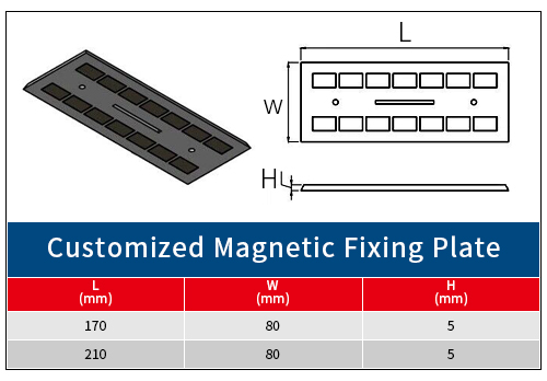 แผ่นยึดแม่เหล็กถาวร NdFeB แบบกำหนดเองเป็นรูปสี่เหลี่ยมผืนผ้าพร้อมรูเกลียว