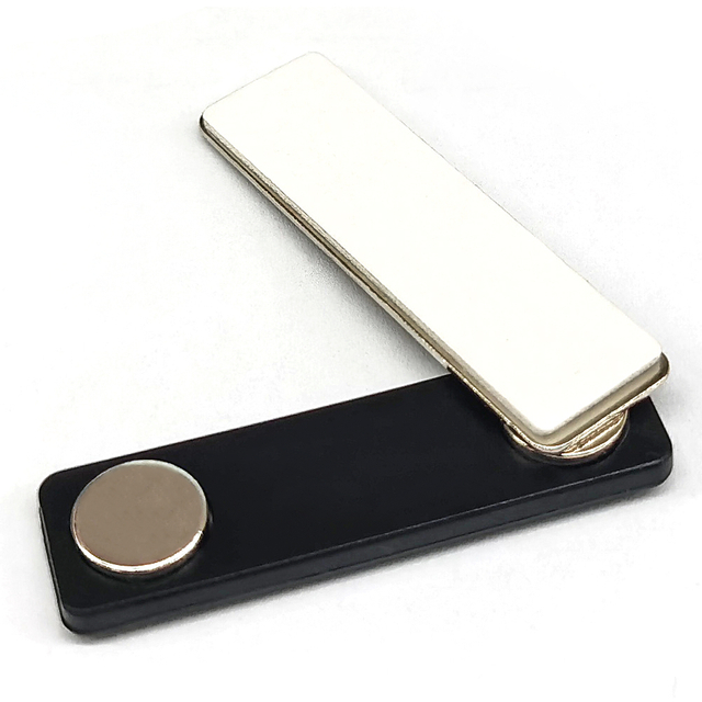 แผ่นเหล็กรองแผ่นกาวรูปสี่เหลี่ยมผืนผ้าแม่เหล็กป้ายชื่อนีโอไดเมียม 